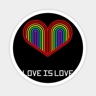 Cute Love Is Love Lgbt Valentine Magnet